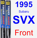 Front Wiper Blade Pack for 1995 Subaru SVX - Vision Saver