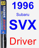 Driver Wiper Blade for 1996 Subaru SVX - Vision Saver