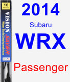 Passenger Wiper Blade for 2014 Subaru WRX - Vision Saver