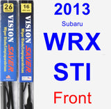 Front Wiper Blade Pack for 2013 Subaru WRX STI - Vision Saver