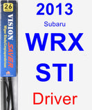 Driver Wiper Blade for 2013 Subaru WRX STI - Vision Saver