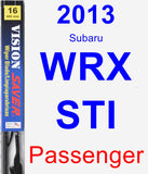 Passenger Wiper Blade for 2013 Subaru WRX STI - Vision Saver
