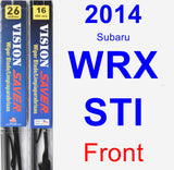 Front Wiper Blade Pack for 2014 Subaru WRX STI - Vision Saver