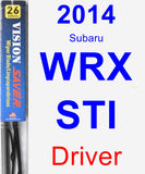 Driver Wiper Blade for 2014 Subaru WRX STI - Vision Saver