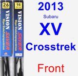 Front Wiper Blade Pack for 2013 Subaru XV Crosstrek - Vision Saver