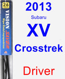Driver Wiper Blade for 2013 Subaru XV Crosstrek - Vision Saver