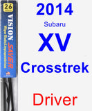 Driver Wiper Blade for 2014 Subaru XV Crosstrek - Vision Saver