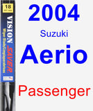 Passenger Wiper Blade for 2004 Suzuki Aerio - Vision Saver