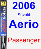 Passenger Wiper Blade for 2006 Suzuki Aerio - Vision Saver