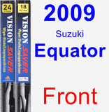 Front Wiper Blade Pack for 2009 Suzuki Equator - Vision Saver