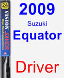 Driver Wiper Blade for 2009 Suzuki Equator - Vision Saver