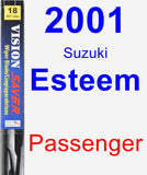 Passenger Wiper Blade for 2001 Suzuki Esteem - Vision Saver