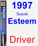 Driver Wiper Blade for 1997 Suzuki Esteem - Vision Saver