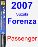 Passenger Wiper Blade for 2007 Suzuki Forenza - Vision Saver