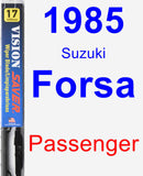 Passenger Wiper Blade for 1985 Suzuki Forsa - Vision Saver