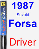 Driver Wiper Blade for 1987 Suzuki Forsa - Vision Saver