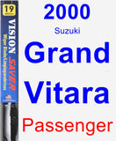 Passenger Wiper Blade for 2000 Suzuki Grand Vitara - Vision Saver