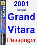 Passenger Wiper Blade for 2001 Suzuki Grand Vitara - Vision Saver