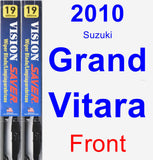 Front Wiper Blade Pack for 2010 Suzuki Grand Vitara - Vision Saver