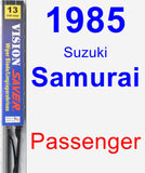 Passenger Wiper Blade for 1985 Suzuki Samurai - Vision Saver
