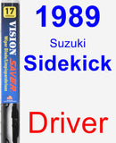 Driver Wiper Blade for 1989 Suzuki Sidekick - Vision Saver