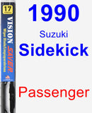 Passenger Wiper Blade for 1990 Suzuki Sidekick - Vision Saver