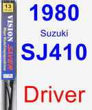 Driver Wiper Blade for 1980 Suzuki SJ410 - Vision Saver