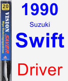 Driver Wiper Blade for 1990 Suzuki Swift - Vision Saver