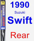 Rear Wiper Blade for 1990 Suzuki Swift - Vision Saver