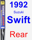 Rear Wiper Blade for 1992 Suzuki Swift - Vision Saver