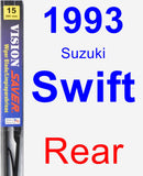 Rear Wiper Blade for 1993 Suzuki Swift - Vision Saver