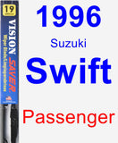 Passenger Wiper Blade for 1996 Suzuki Swift - Vision Saver