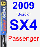 Passenger Wiper Blade for 2009 Suzuki SX4 - Vision Saver