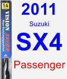 Passenger Wiper Blade for 2011 Suzuki SX4 - Vision Saver