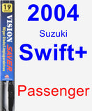 Passenger Wiper Blade for 2004 Suzuki Swift+ - Vision Saver