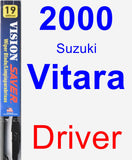 Driver Wiper Blade for 2000 Suzuki Vitara - Vision Saver