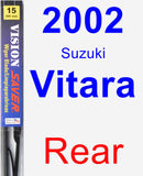 Rear Wiper Blade for 2002 Suzuki Vitara - Vision Saver