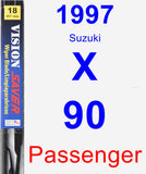 Passenger Wiper Blade for 1997 Suzuki X-90 - Vision Saver