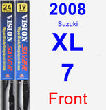 Front Wiper Blade Pack for 2008 Suzuki XL-7 - Vision Saver