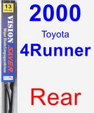 Rear Wiper Blade for 2000 Toyota 4Runner - Vision Saver