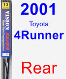 Rear Wiper Blade for 2001 Toyota 4Runner - Vision Saver