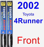 Front Wiper Blade Pack for 2002 Toyota 4Runner - Vision Saver