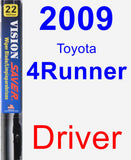 Driver Wiper Blade for 2009 Toyota 4Runner - Vision Saver