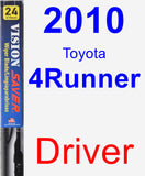 Driver Wiper Blade for 2010 Toyota 4Runner - Vision Saver