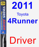 Driver Wiper Blade for 2011 Toyota 4Runner - Vision Saver