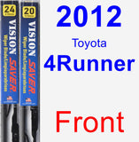 Front Wiper Blade Pack for 2012 Toyota 4Runner - Vision Saver