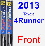 Front Wiper Blade Pack for 2013 Toyota 4Runner - Vision Saver