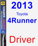 Driver Wiper Blade for 2013 Toyota 4Runner - Vision Saver