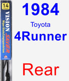 Rear Wiper Blade for 1984 Toyota 4Runner - Vision Saver