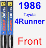 Front Wiper Blade Pack for 1986 Toyota 4Runner - Vision Saver